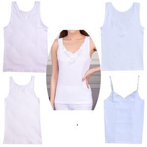 여성런닝 트라이 100% 순면 여자 이너나시 속옷 메리아스 흰색 끈런닝 85 90 95 100 105