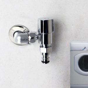 국산 수도꼭지 교체 납작 슬림수도꼭지 베란다 좁은세탁실 세탁기용 간편설치