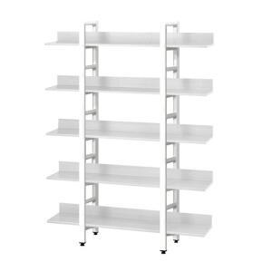 레아 프리미엄 5단1200 H 철제책장 화이트