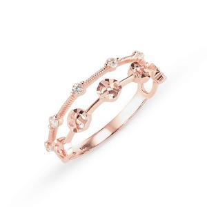 [도로시] 14k 글리터 로지 2줄 반지