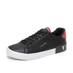타미힐피거 레즈몬 스니커즈 블랙 남자 레더 운동화 캐주얼화 신발 REZMON-BLK
