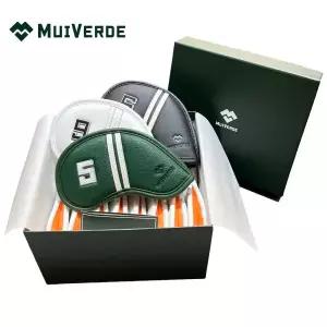 [무이베르데] 골프 아이언 커버 세트 고급 선물 자석 타입