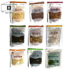 1인가구 소포장국산나물 고사리 고구마줄기 도라지 곤드레 무청시래기 토란줄기 연근채 우엉채 궁채 마 당