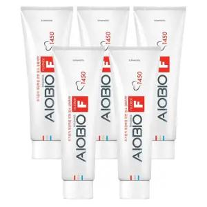 아이오바이오 고불소치약 F1450 충치예방 치약 5세트