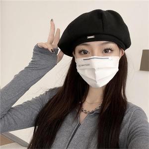 여성 예쁜 팔각 모양 펜던트 포인트 데일리 베레모