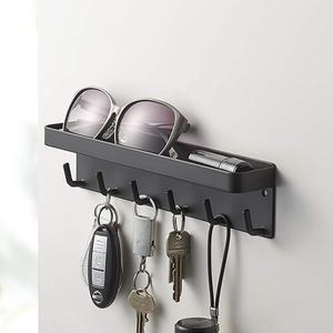 [슈썸] 리빙 다용도 무타공 키링 자석 현관문 선반 LIV006