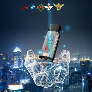 USB타입 호신용 전자호루라기 2종택1 후레쉬+LED경보+손으로 누르는 호루라기