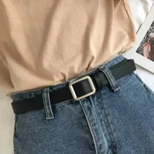어나더뷰 베이직 스퀘어 버클 벨트 여성 허리띠 1554