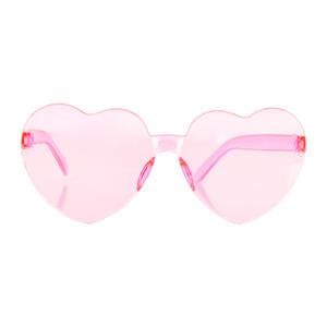 틴트 하트 안경 (핑크) 파티 투명