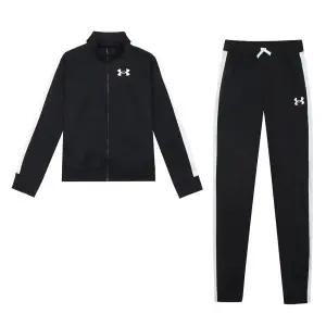언더아머 UA G 니트 플리스 기모 트랙수트 기모 여성 트레이닝복세트 짐웨어 블랙 1363380-002