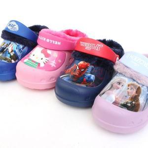 [제이큐]캐릭터 털슬리퍼 털실내화 키즈 유아 아동 남아 여아 겨울왕국