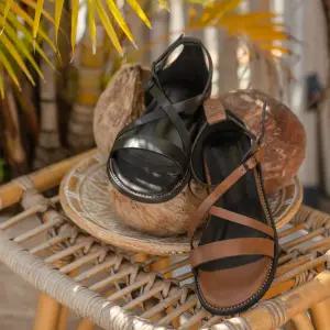 포셀레 키높이 메리제인 스트랩 플랫 비치 단화샌들 여성샌들 3cm