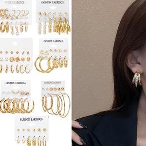 링 진주 귀걸이세트 진주귀걸이 링귀걸이