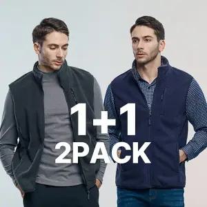 [이지바이] 1+1 추위걱정끝 남성 보아털 융털 안감 플리스 조끼(SI4OP3VE012M)