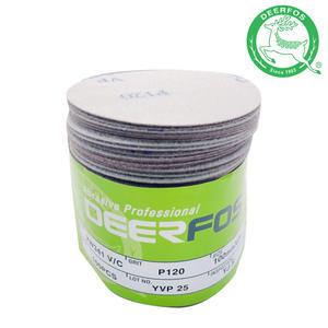 디어포스 후킷(벨크로,찍찍이)타입 금속용/목공연마용 천타입 흡진환 XW341 4인치(100mmxNH) 1PACK(100장)