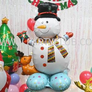 크리스마스 장식 눈사람 스노우맨 빅사이즈 대형풍선 스탠딩 호일 파티 풍선 무료배송 3D 홈파티 소품