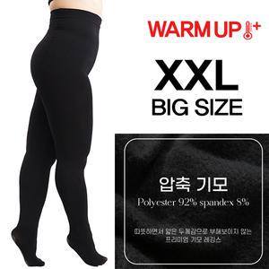 2종세트 빅사이즈 2XL 레깅스 기모스타킹 통통55~88