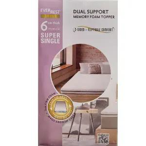 코스트코 에버라스트 메모리폼 듀얼 토퍼 슈퍼싱글 110X200X6cm 편안한 수면환경 EVERREST