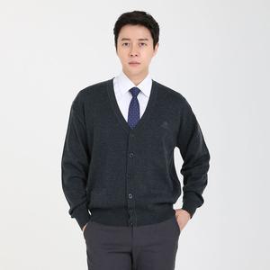 남성 겨울 울소재 브이넥 가디건 DO-CA-CD-차콜