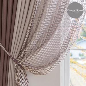 지나송 닉스 자카드 암막커튼 풀세트 특대형