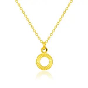 갤러리아 여자 순금 목걸이 체인 썬 꽃 24K 3.75g 18K장식