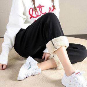 [신세계몰]겨울 여성 양털 기모 조거팬츠 따뜻한 트레이닝복 츄리닝 바지 여자 밴딩 조커 긴바지 3색