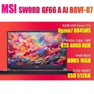 MSI GF시리즈 소드 GF66 A AI B8VF-R7/램16G/WIN11설치