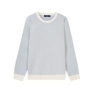 [버커루] 남성) 폴리 이중컬러 라운드 풀오버 (B241KT300P)