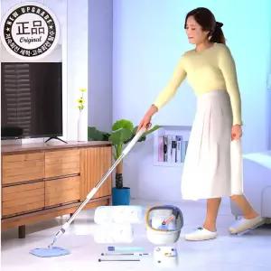 자동펌프 슈퍼통돌이 청소기(극세사패드7장포함) 회전물걸레