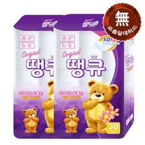 오리지널 땡큐 3겹 30롤 2팩 (NO포름알데히드) 오늘출발 티슈 화장지 sh