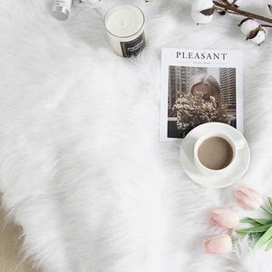 북유럽 사각 인테리어 미니 촬영소품 화이트 러그