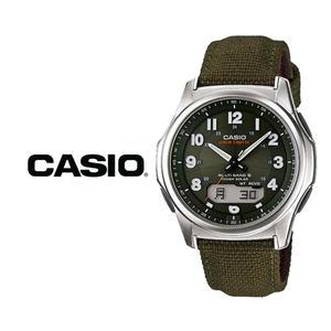 카시오 국내재고 웨이브셉터 솔라 카키 멀티밴드 전파 손목시계 WVA-M630B-3A