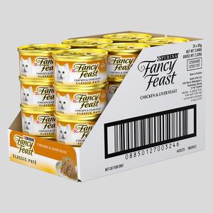 퓨리나 팬시피스트 화이트라벨 치킨&간 캔 85g x 24개