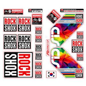 FS ROCKSHOX 데칼세트 스티커 자전거 MTB 락샥 DECAL