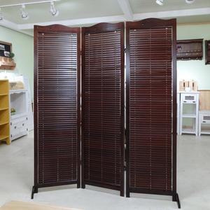 [가구야히메]원목 블라인드 3단 파티션