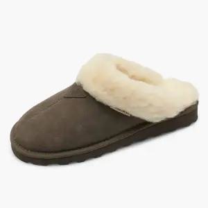[롯데백화점]베어파우 MARY 남성 경량 소가죽 양털 어그 슬리퍼 K814311PD-M 씰브라운