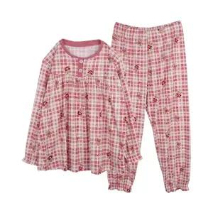 필굿 주니어 여성 극세사 피치기모 수면잠옷세트 따숨이 중학생 고등학생 청소년 실내복 홈웨어 파자마