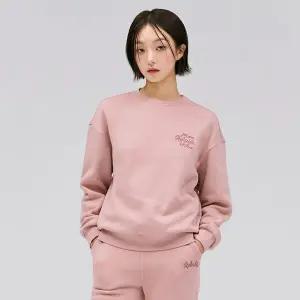 [하프클럽/체이스컬트]여성 자수 포인트 기모 맨투맨 티셔츠-DFRG5172D0P