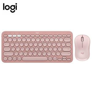 키스킨증정 로지텍 K380S+M240 핑크 한글각인 블루투스 키보드 무소음 마우스세트