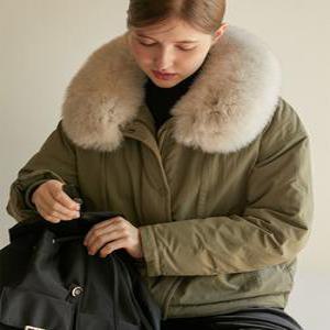 [플라스틱아일랜드]야상형 퍼카라다운점퍼 PP4NZ162