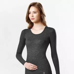 제임스딘 여성 발열 내복 상의 얇은 겨울 보온 내의 긴팔 JHWIX011