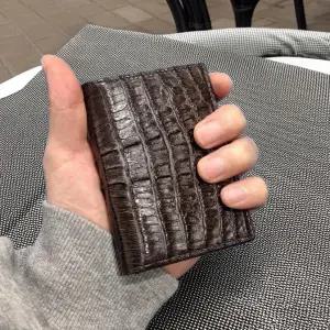 진짜 리얼 악어 가죽 카드지갑 똑딱이 국내제작 평생선물 퀄리티로 보답드리겠습니다