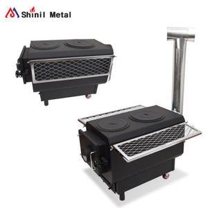 신일금속 이동형 사각 바베큐그릴 캠핑 화목난로 sl-711 장작 나무 업소용 가정용