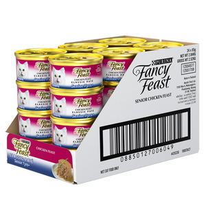 팬시피스트 화이트라벨 고양이 주식캔 시니어 치킨 85g x 24개