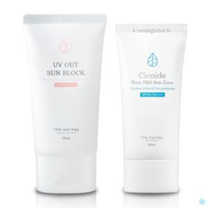 더하르나이 선크림 시카이드 마일드 + UV아웃 선블록