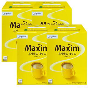 맥심 모카골드 마일드 커피믹스 12g 250개입 4개 (1000개)