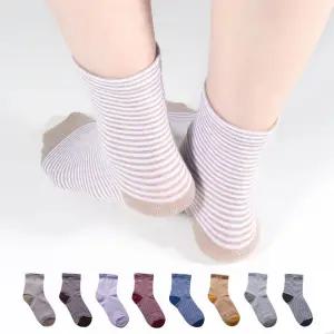 국산 여성 스트라이프 무압박 양말 5켤레