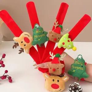 인형 팔찌 크리스마스 원터치 손목 자동 요술 밴드 트리 산타 루돌프 어린이집 파티 단체 선물