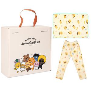 카카오프렌즈 웜앤코지 선물세트3(무릎담요+수면바지)