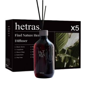 헤트라스 대용량 500ml 실내 디퓨저 방향제 5개 선물 블랙세트